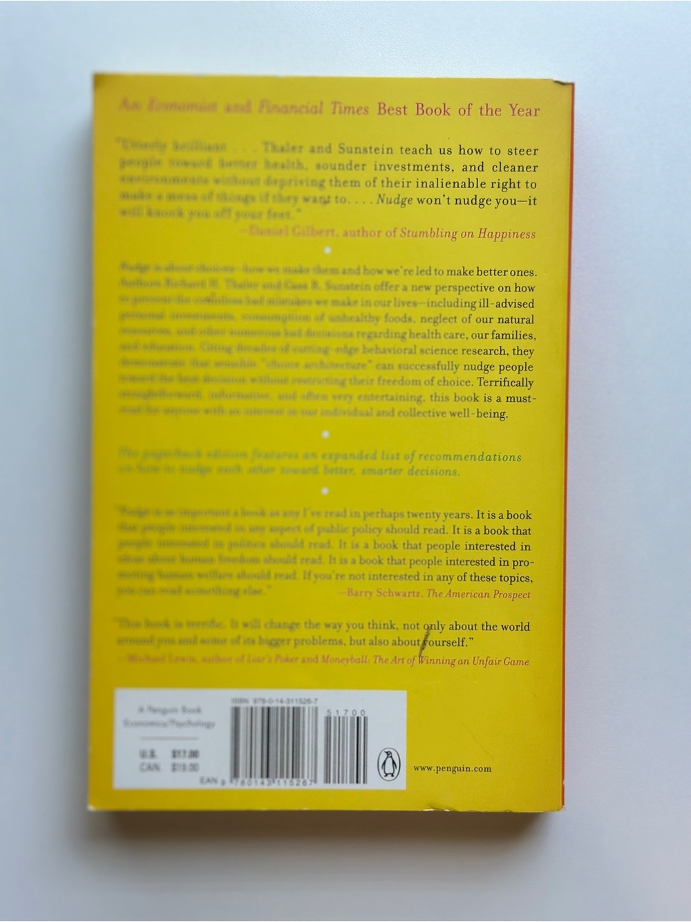 Nudge by Richard H. Thaler | Psychology | Paperback Book - Picture 2 of 9